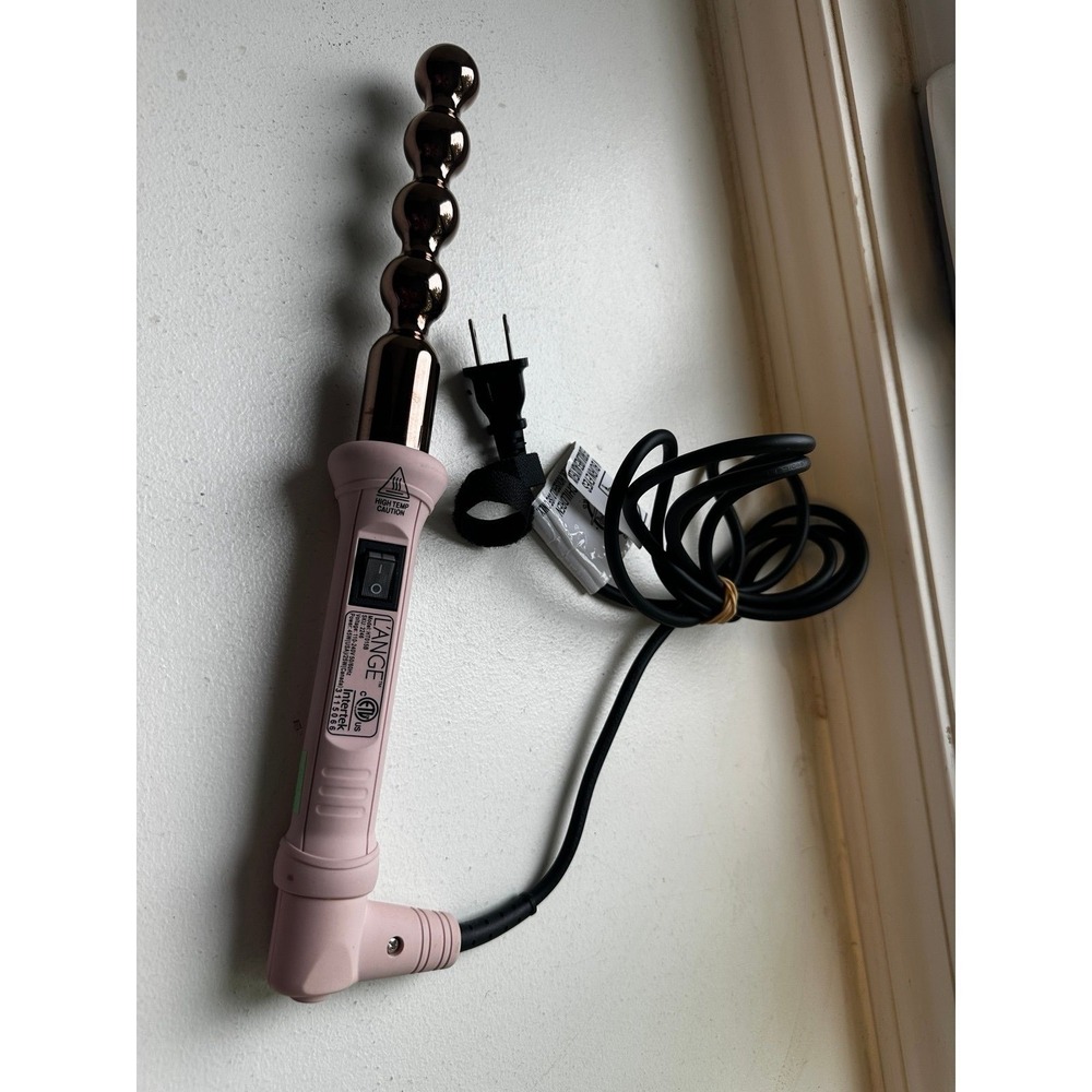 L'ange Le Perlé Titanium Bubble Wand in blush pink